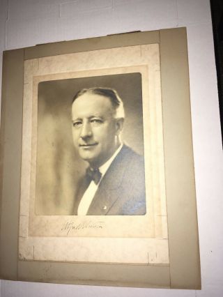 Alfred E.  Smith Autographed Photo