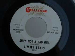 Z10 Challenge 59299 Promo Northern Soul Jimmy Seals Shes Not A Bad Girl