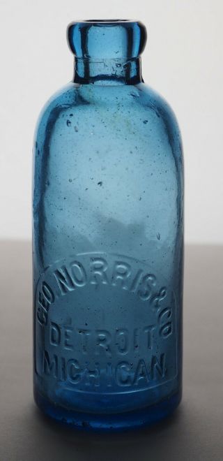 Old Hutch Hutchinson Soda Bottle – Geo.  Norris & Co Detroit Mi - Mi0126