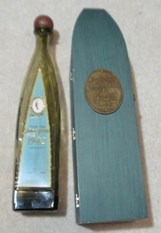Limited 1942 Don Julio Tequila Casket Box Rare Wood Box W/original Tag & Bottle