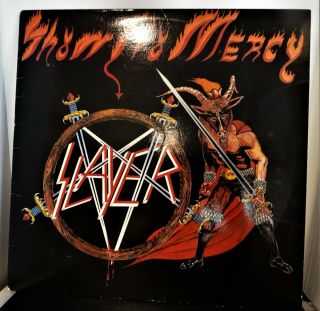 Slayer Show No Mercy Metal Blade Lp Mbr 1013 Silver Lex.
