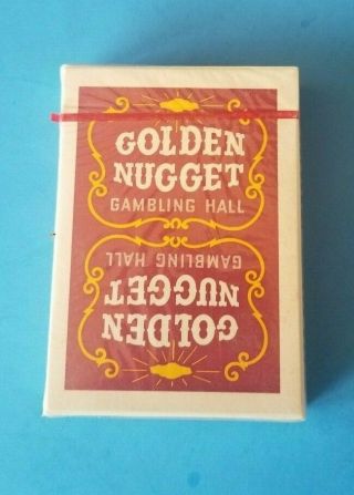 - DECK RED BURGUNDY GOLDEN NUGGET CASINO PLAYING CARDS LAS VEGAS,  NV 2