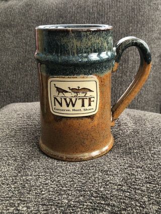 1 Nwtf National Wild Turkey Federation Tallboy Stein / Mug Sunset Hill Stoneware