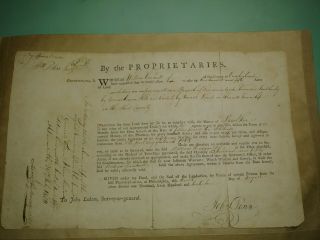 1765 Land Contract Signed By Last Colonial Governor Of Pa,  John Penn