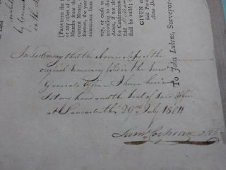1765 Land contract signed by last colonial Governor of PA,  John Penn 4