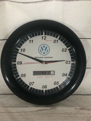 Vintage Official Volkswagen Clock Drivers Wanted Rare Promotional Htf