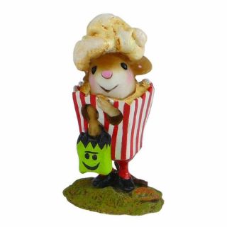 Wee Forest Folk Popcorn Partier,  Wff M - 539 - Retired 2018 Halloween Mouse