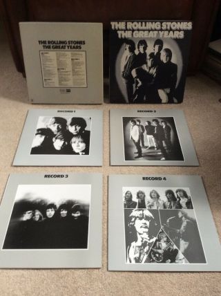 Rolling Stones Rare 4 Lp Box Set The Great Years