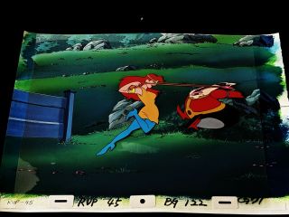 Adventures Of Sonic The Hedgehog Katella& Dr Robotnik Cel Hand Painted Back Dic