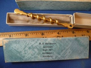 CLASSIC ANTIQUE PEG AND WORM OVER 100 YEARS OLD IN THE JEWELERS BOX 3