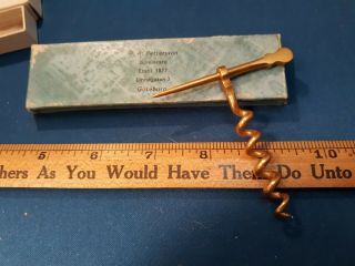 CLASSIC ANTIQUE PEG AND WORM OVER 100 YEARS OLD IN THE JEWELERS BOX 6