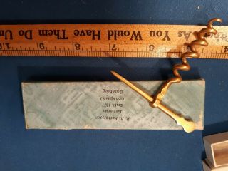 CLASSIC ANTIQUE PEG AND WORM OVER 100 YEARS OLD IN THE JEWELERS BOX 7