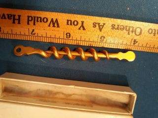CLASSIC ANTIQUE PEG AND WORM OVER 100 YEARS OLD IN THE JEWELERS BOX 8