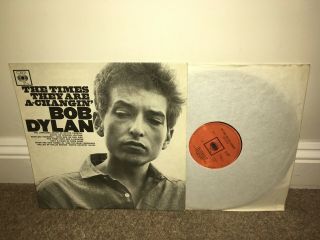 Bob Dylan The Times They Are A Changin Lp 1964 Uk