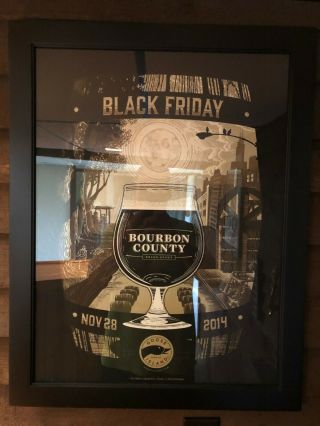 Bourbon County Stout 2014 Poster Goose Island Print Stout Rare Beer
