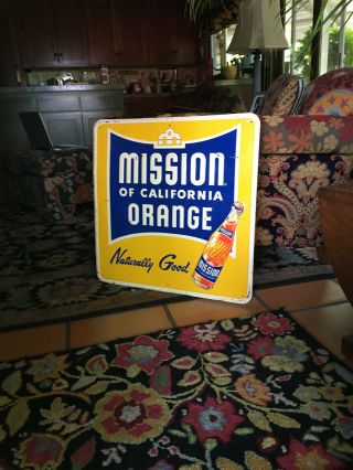 Mission Orange Soda Pop Tin Sign