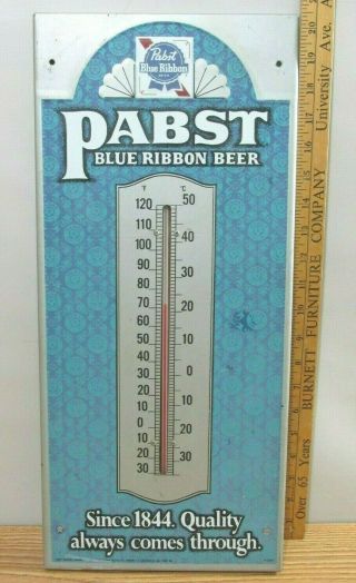 Vintage Pabst Blue Ribbon Beer Thermometer