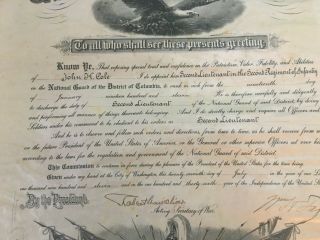 President William Taft hand signed Presidential Military appointment - 07/7/1912 7