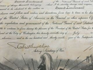 President William Taft hand signed Presidential Military appointment - 07/7/1912 8