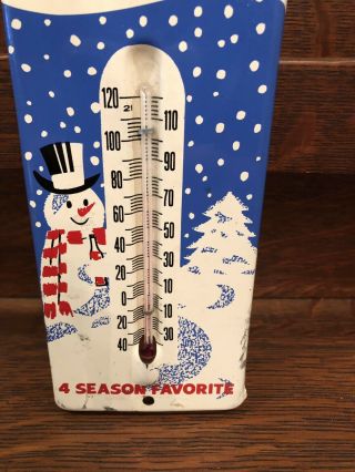 Frostie soda pop advertising sign root beer thermometer 3