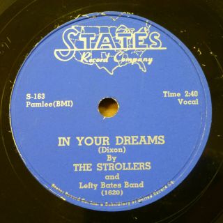 The Strollers Doowop 78 In Your Dreams Go Where Baby Lives On States Vg,  Rj 499