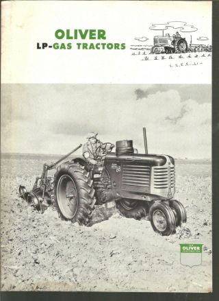 Rare 1952 Oliver 77 88 Lp Gas Tractors Tractor Brochure