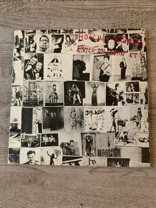 Rolling Stones Exile On Main Street 2 Lp Ex - /vg,  Us Vinyl W/postcards