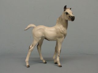 Old Hagen Renaker Dw Arabian Foal Zilla W/ Sticker Missing 1/2 Ear 2 Leg Breaks