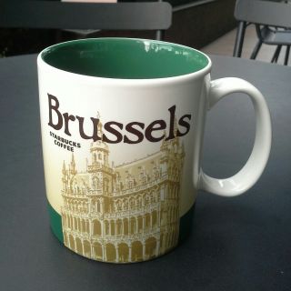 Starbucks City Mug 16 Oz Brussels Series 2015 - 2016 Belgium Discontinued