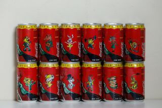 2001 Coca Cola 12 Cans Set From China,  Zodiac