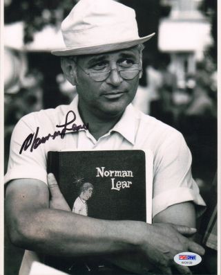 Norman Lear Signed Autographed 8x10 Photo Psa/dna Aa34139 " All In The Family "