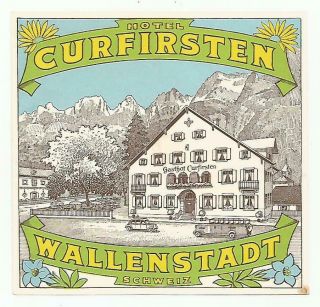 Hotel Curfirsten Luggage Suisse Label (wallenstadt)