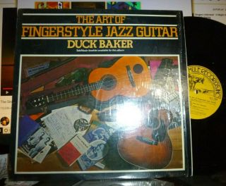 Duck Baker The Art Of Fingerstyle Jazz Guitar Lp Shrink,  Nm/nm Kicking Mule 1980