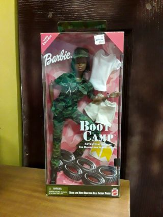 Barbie Boot Camp Doll African American Aafes Mattel 26587