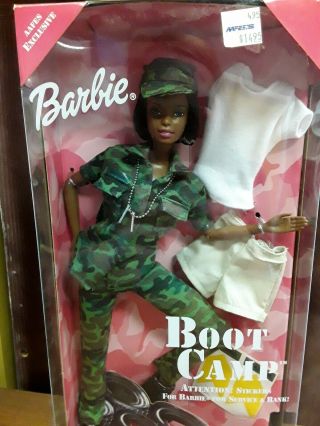 Barbie Boot Camp Doll African American AAFES Mattel 26587 2