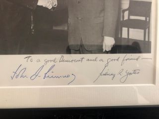 John F Kennedy Autograph / Sidney Yates Signed Autographs,  Photo,
