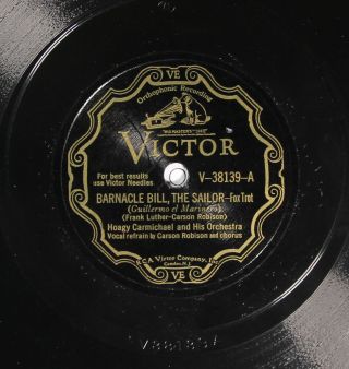 Hoagy Carmichael And His Orchestra Victor 38139 E,  Pre War Dance Band 78