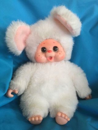 Adorable Toho Monchhichi Monchichi Bunny 15cm - 5,  9 " - With Label Rare