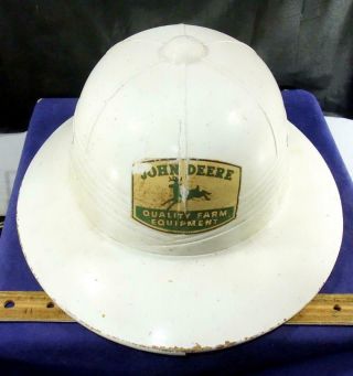 Vintage John Deere Tractors Australian Safari Style Pith Helmet Hat