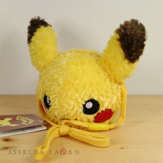 Pokemon Center Pikachu’s Closet Plush Face Neck Pass Case Pouch