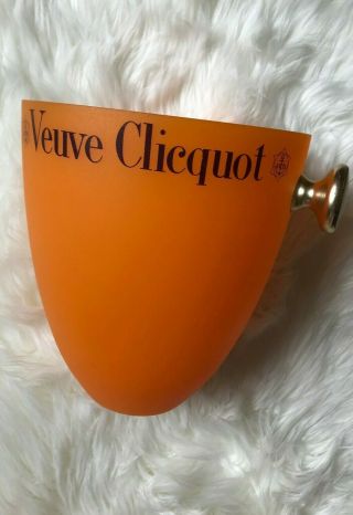 Veuve Clicquot Champagne Vcp Orange Plastic Acrylic Ice Wine Cooler Bucket