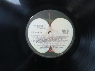 THE BEATLES White Album 2/LP Apple Records SWBO 101 VG,  /EX Gatefold w/Poster,  Pic 3
