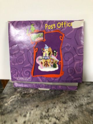 Dr Seuss How The Grinch Stole Christmas Village - 2000 WHOVILLE POST OFFICE RARE 12