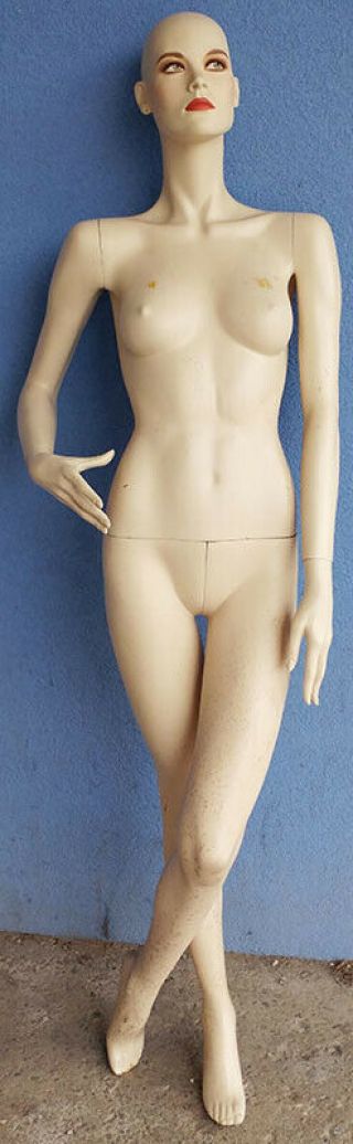 1991 Hindsgaul Mannequin - Legs Crossed,  On Toes,  Soft Make - Up
