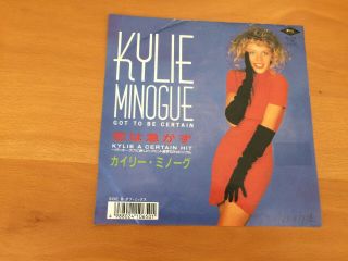 7 Inch Single Kylie Minogue Got To Be Certain Japan Promo