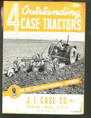 1939 Case Tractor Models C Cc Rc L Brochure