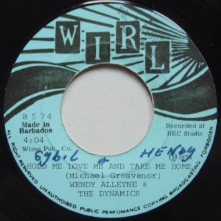 Wendy Alleyne & The Dynamics Wirl 45 Rare Soul / Reggae Xo 45 Vg,  Hear