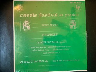 Casals Lp Festivel At Prades Schubert Quintet In C 60 