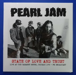 Pearl Jam State Of Love And Trust Ten Live Chicago 1992 Eu Import Lp Limited