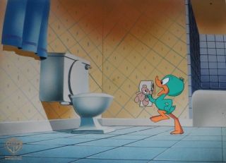 Tiny Toons Animated Series Plucky Duck Teddy Production Cel The Potty Years
